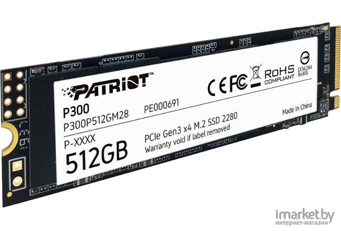 SSD диск Patriot M.2 512Gb P300 (P300P512GM28)