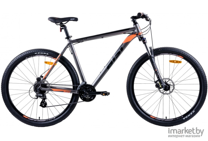 Велосипед AIST Slide 1.0 27.5 рама 18 дюймов серый/оранжевый
