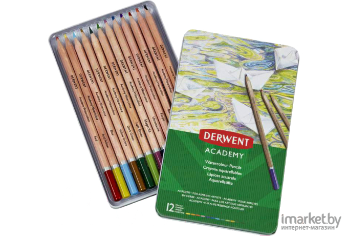 Товары для творчества Derwent Academy Watercolour 12 цветов