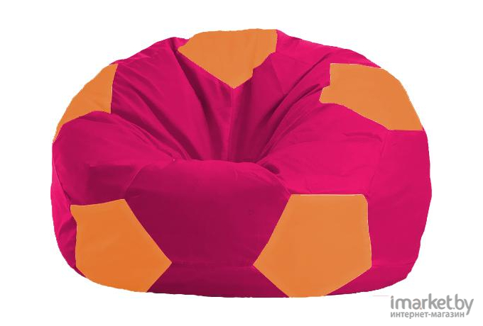 Кресло-мешок Flagman Мяч Стандарт М1.1-388 малиновый/оранжевый