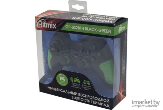Геймпад Ritmix GP-032BTH Black/Green