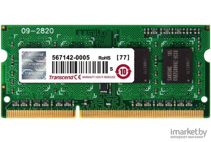 Оперативная память Transcend 16GB 2666MHz DDR4 Non-ECC CL19 SODIMM [JM2666HSE-16G]
