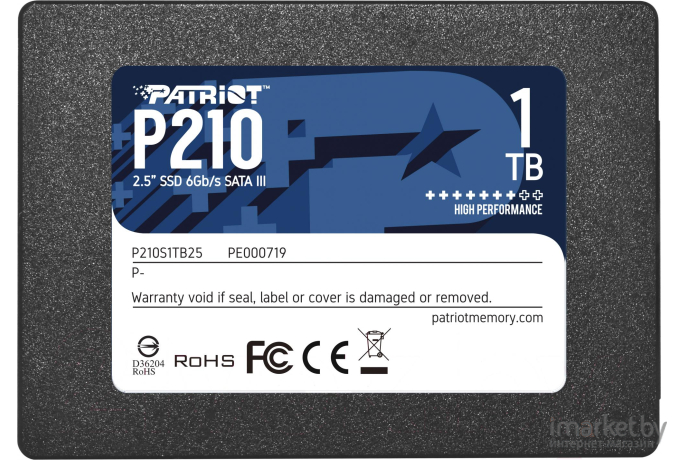 SSD диск Patriot 1.0Tb P210 [P210S1TB25]