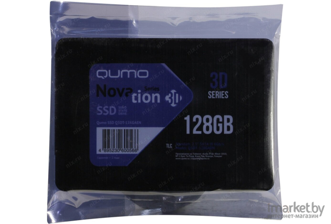 SSD диск QUMO Novation 3D TLC 128GB [Q3DT-128GAEN]