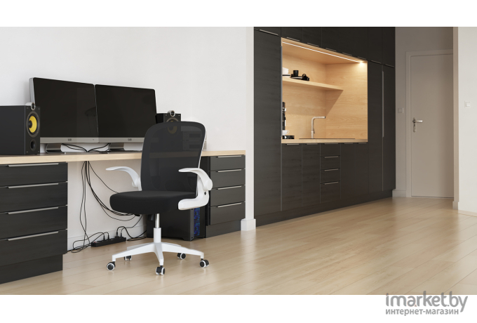 Офисное кресло Loftyhome Template складное Black/White [VC6007-BW]