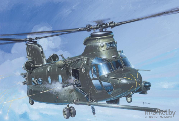 Сборная модель Italeri Вертолет MH-47 E SOA Chinook TM [1218]