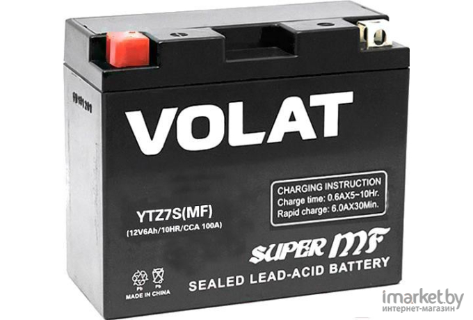 Аккумулятор VOLAT YTZ7S MF L+ 6 А/ч
