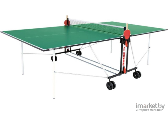 Теннисный стол Donic OUTDOOR ROLLER FUN с сеткой 4мм зеленый [230234-G]