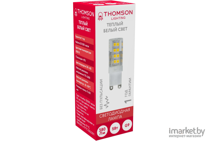 Светодиодная лампа Thomson G9 5W 380Lm 3000K [TH-B4240]