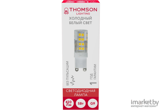Светодиодная лампа Thomson G9 5W 420Lm 6500K [TH-B4241]