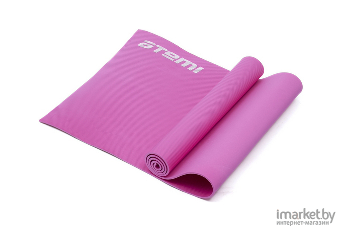 Коврик для йоги и фитнеса Atemi AYM0256 173х61х0,6 см розовый