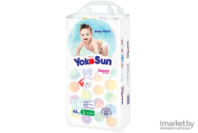 Детские подгузники YokoSun L от 9 до 14кг (44шт)