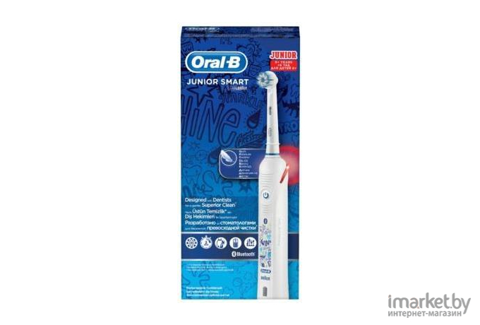Электрическая зубная щетка Braun Oral-B Junior Smart 4 белый