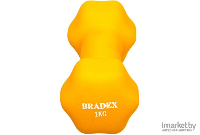 Гантель Bradex SF 0540 1 кг желтый