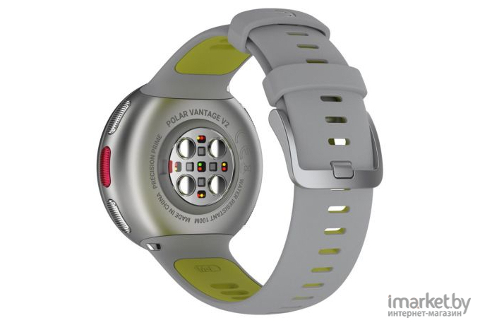 Умные часы Polar Vantage V2 HR набор H10 серый/лайм [PL\90083650\00-00-00]
