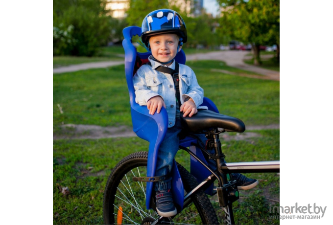 Детское велокресло  HTP ELIBAS T серый (92070534)
