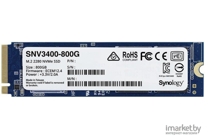 SSD диск Synology 2280 800GB [SNV3400-800G]