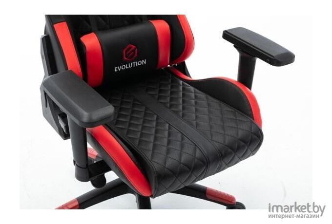 Геймерское кресло Evolution Racer Black/Red