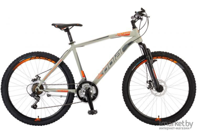 Велосипед Polar Wizard 2.0 XXL 2020 серебристый/оранжевый