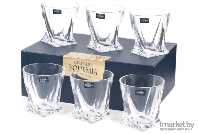 Набор стаканов Crystalite Bohemia QUADRO [9K7/2K936/0/99A44/340-669]