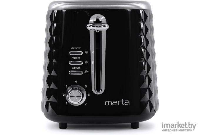 Тостер Marta MT-1720 черный жемчуг [36672]