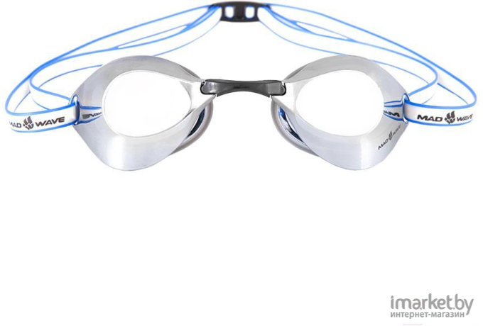 Очки для плавания Mad Wave Turbo Racer II Mirror синий