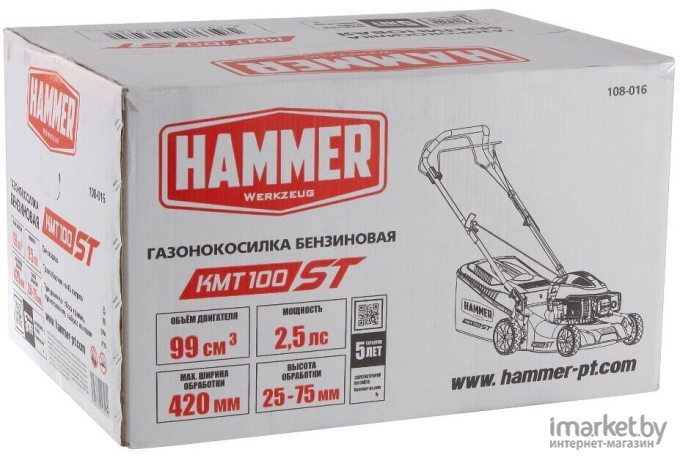 Газонокосилка Hammer KMT100ST [720198]