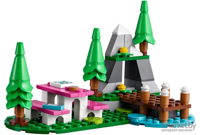 Конструктор LEGO FRIENDS Лесной дом на колесах и парусная лодка [41681]