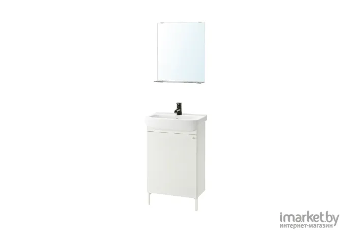 Комплект мебели для ванной Ikea Нюшён / Бьйоркон [794.159.35]