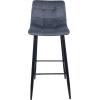 Барный стул AksHome Stella велюр серый HLR21/черный