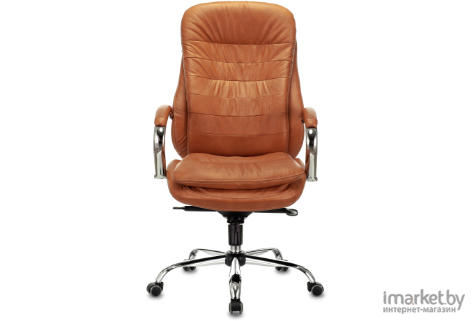 Офисное кресло Бюрократ T-9950 Leather Ontano рыжий [T-9950/ONTANO]