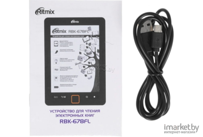 Электронная книга Ritmix RBK-678FL черный