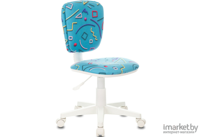 Офисное кресло Бюрократ Sticks 06 крестовина пластик голубой/белый [CH-W204NX/STICK-BL]