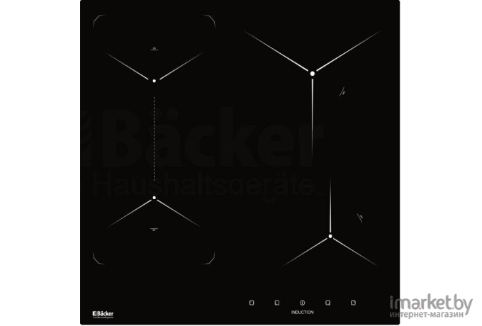 Варочная панель Backer BIH604-1T-S5 Black