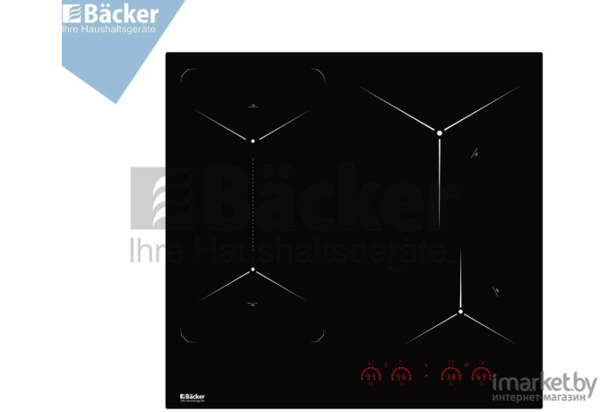 Варочная панель Backer BIH604-2T-Q3 Black