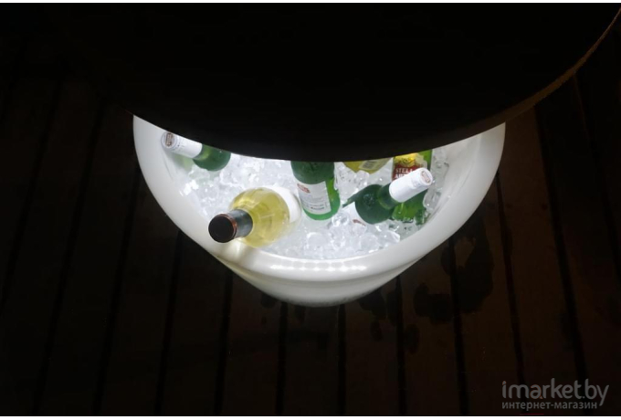 Садовый стол Keter Стол-холодильник Illuminated Coolbar белый [231366]