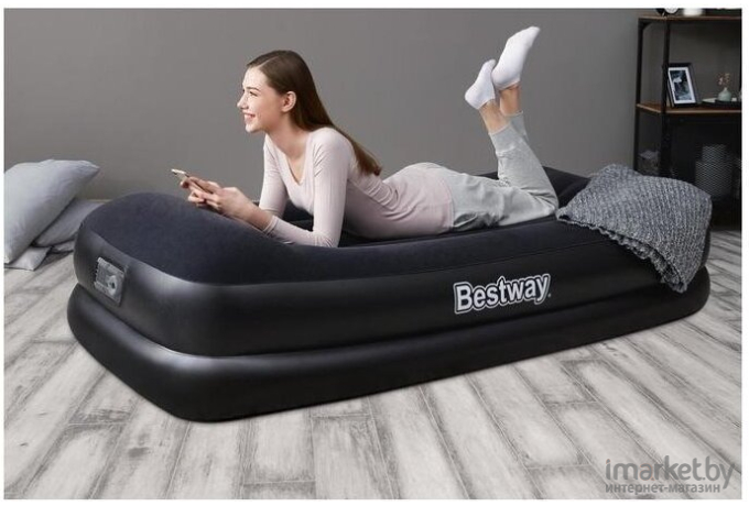 Надувная кровать Bestway Twin со встроенным электронасосом [67401]