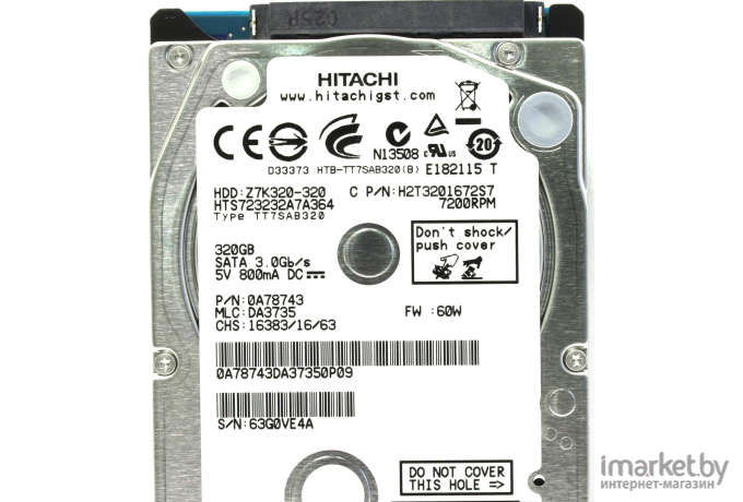 Жесткий диск Hitachi Travelstar Z7K320 320GB [HTS723232A7A364]