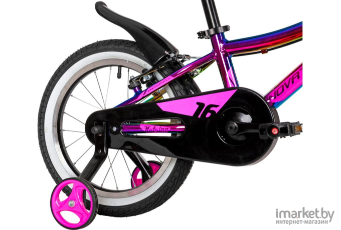 Детский велосипед Novatrack Katrina V 16 2022 167AKATRINA1V.GVL22 (фиолетовый металлик)