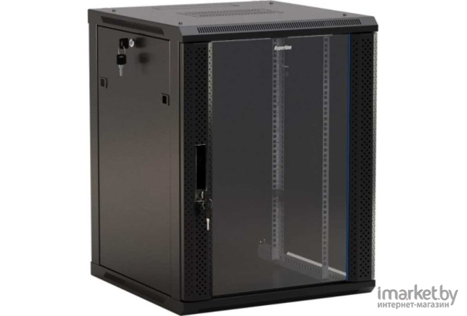 Шкаф коммутационный Hyperline TWB-0666-GP-RAL9004 черный
