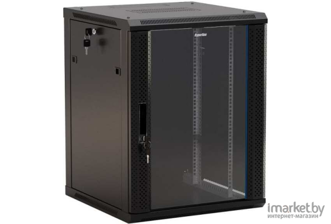 Шкаф коммутационный Hyperline TWB-0966-GP-RAL9004 черный