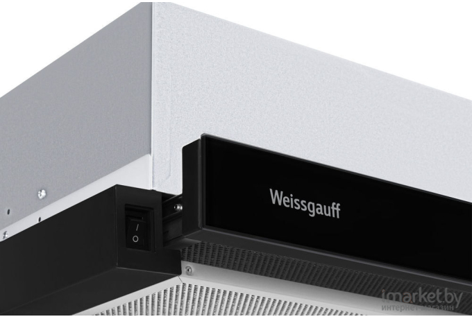 Вытяжка встраиваемая Weissgauff TEL 05 1M BL управление: кнопочное 1 мотор черный (430005)