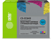 Картридж струйный CACTUS CS-CC643 №121 многоцветный