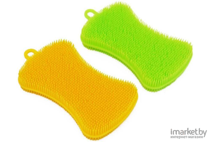 Набор Bradex губки для посуды зеленый/желтый (TK 0251)
