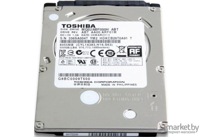 Жесткий диск Toshiba 500GB (MQ02ABF050H)