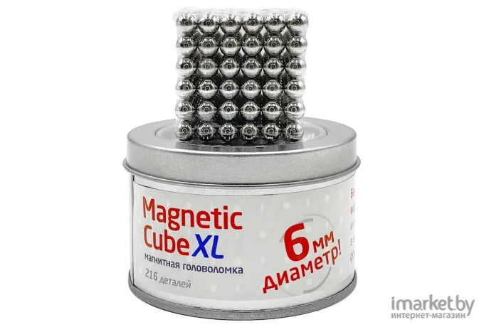 Магнитный куб Magnetic Cube XL сталь 216 6мм (207-601-1)