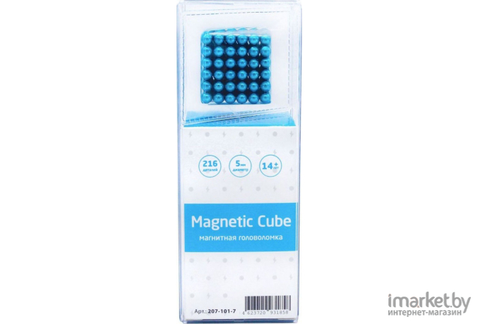 Магнитный куб Magnetic Cube голубой 216 5мм (207-101-7)
