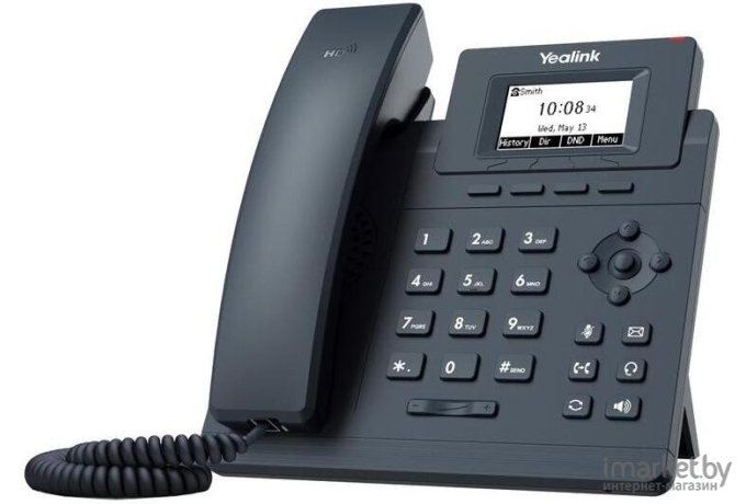 Телефон IP Yealink SIP-T30P черный (SIP-T30P WITHOUT PSU)