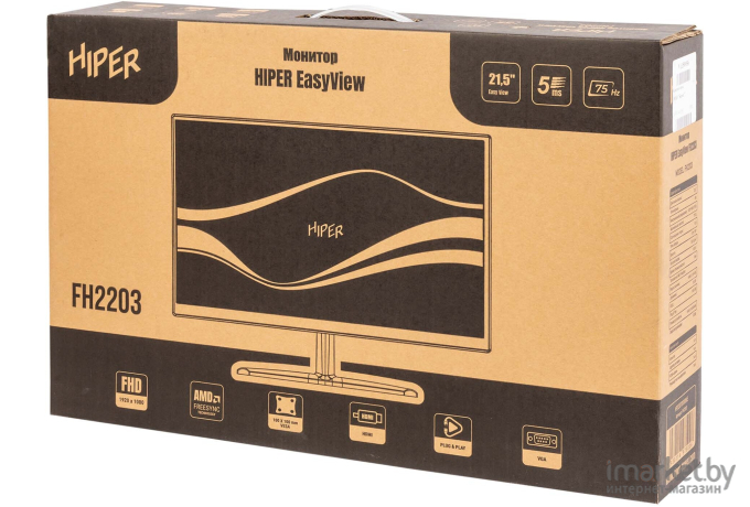 Монитор Hiper EasyView FH2203 черный (AСB-403A-75)
