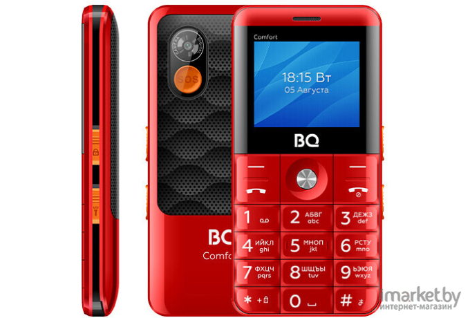 Мобильный телефон BQ Comfort BQ-2006 Red/Black
